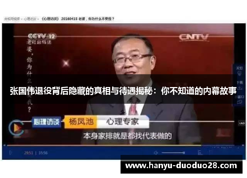 张国伟退役背后隐藏的真相与待遇揭秘:你不知道的内幕故事 张国伟退役背后隐藏的真相与待遇揭秘:你不知道的内幕故事